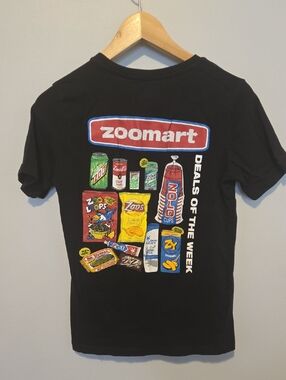 Zoo York Kids Black Graphic Tee with Multicolor Snack Print